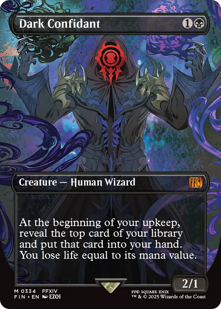 {@@FIN R} Dark Confidant (Borderless) [FINAL FANTASY][FIN 334]