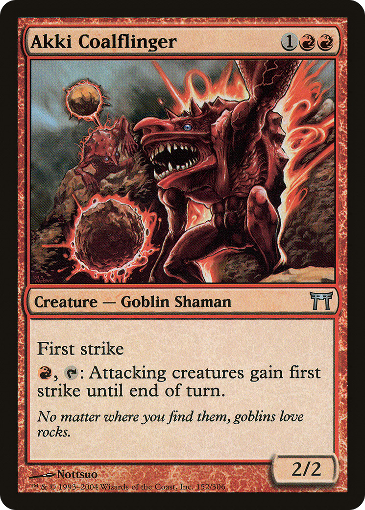 {C} Akki Coalflinger [Champions of Kamigawa][CHK 152]