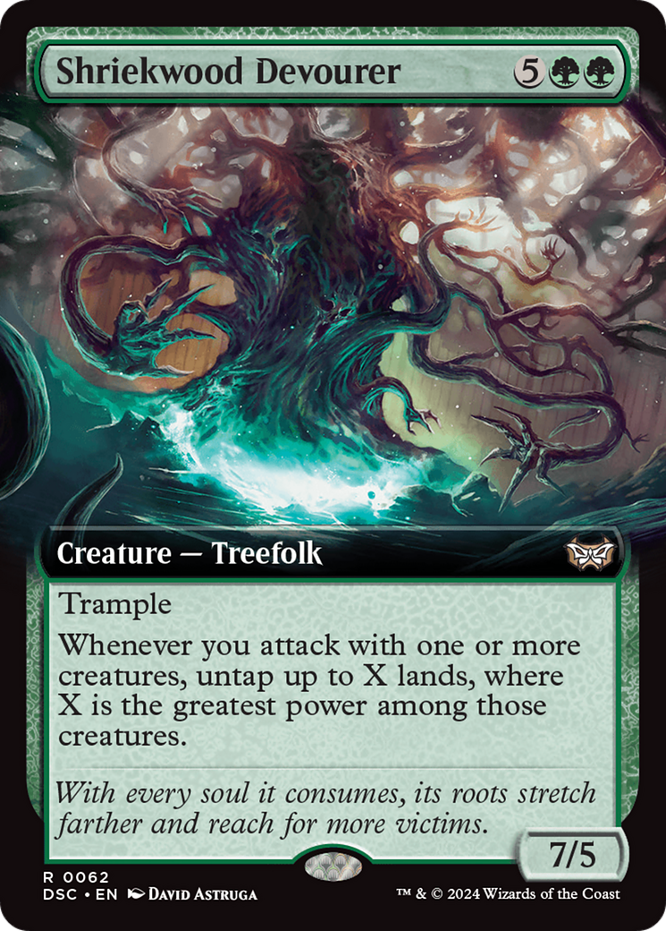 {R} Shriekwood Devourer (Extended Art) [Duskmourn: House of Horror Commander][DSC 062]