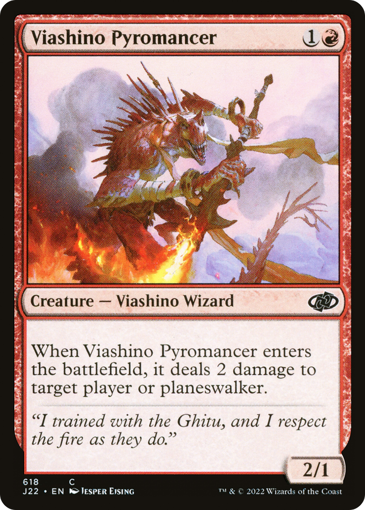 {C} Viashino Pyromancer [Jumpstart 2022][J22 618]