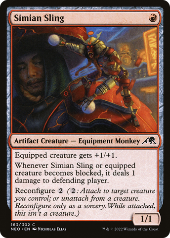 {C} Simian Sling [Kamigawa: Neon Dynasty][NEO 163]