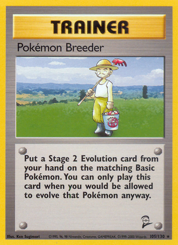 [TR] Pokemon Breeder (105/130) [Base Set 2]