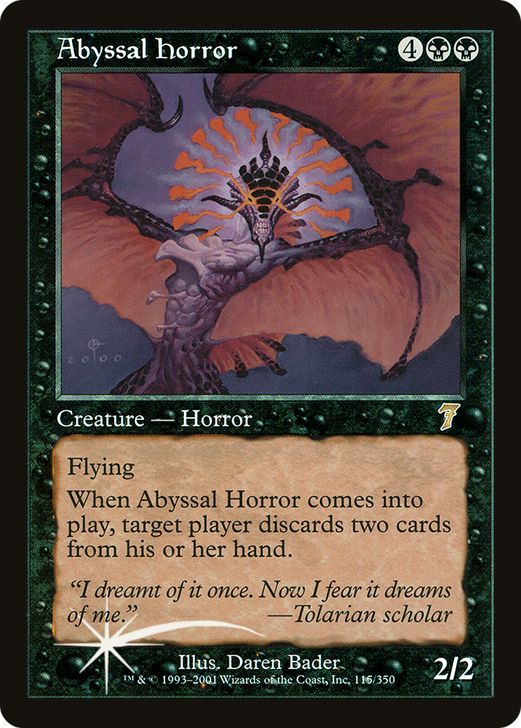{R} Abyssal Horror [Seventh Edition][7ED 115]