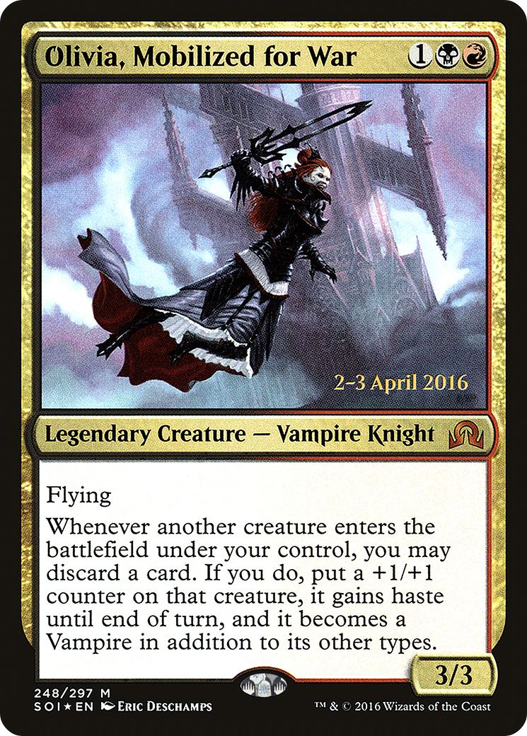 {R} Olivia, Mobilized for War [Shadows over Innistrad Prerelease Promos][PR SOI 248]