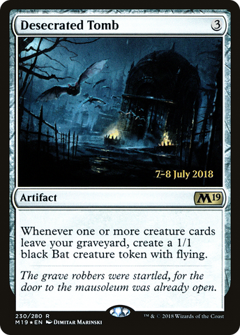 {R} Desecrated Tomb [Core Set 2019 Prerelease Promos][PR M19 230]