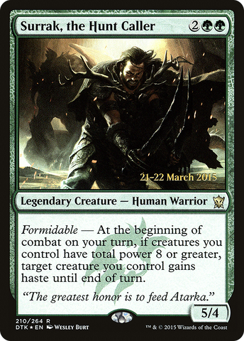 {R} Surrak, the Hunt Caller [Dragons of Tarkir Prerelease Promos][PR DTK 210]