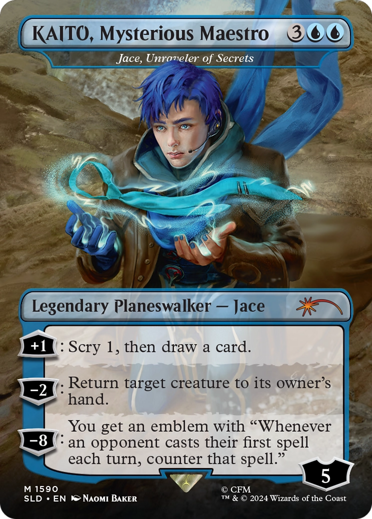 Jace, Unraveler of Secrets [SLD-1590]  (Borderless) Foil
