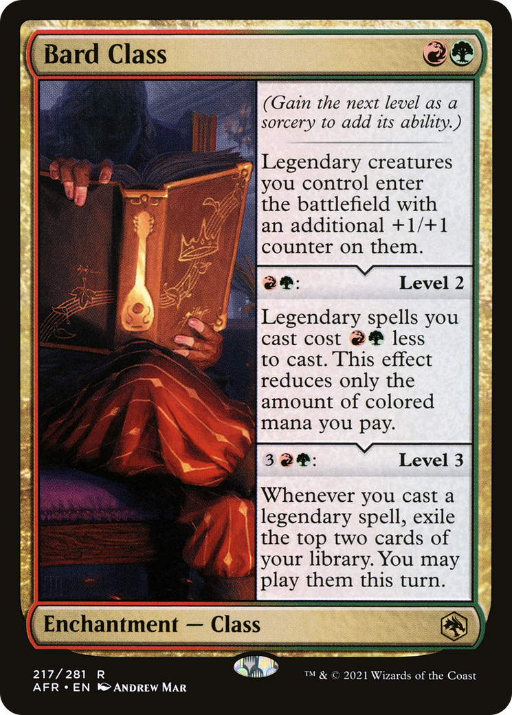 {R} Bard Class [Dungeons & Dragons: Adventures in the Forgotten Realms][AFR 217]