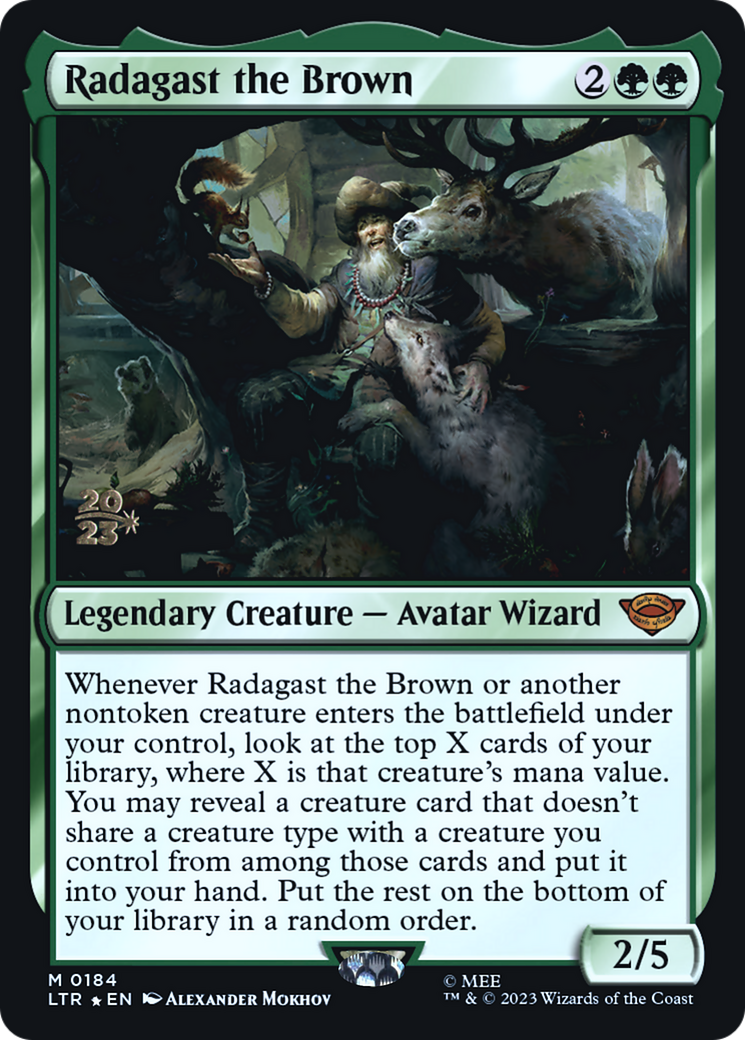 {R} Radagast the Brown [The Lord of the Rings: Tales of Middle-Earth Prerelease Promos][PR LTR 184]