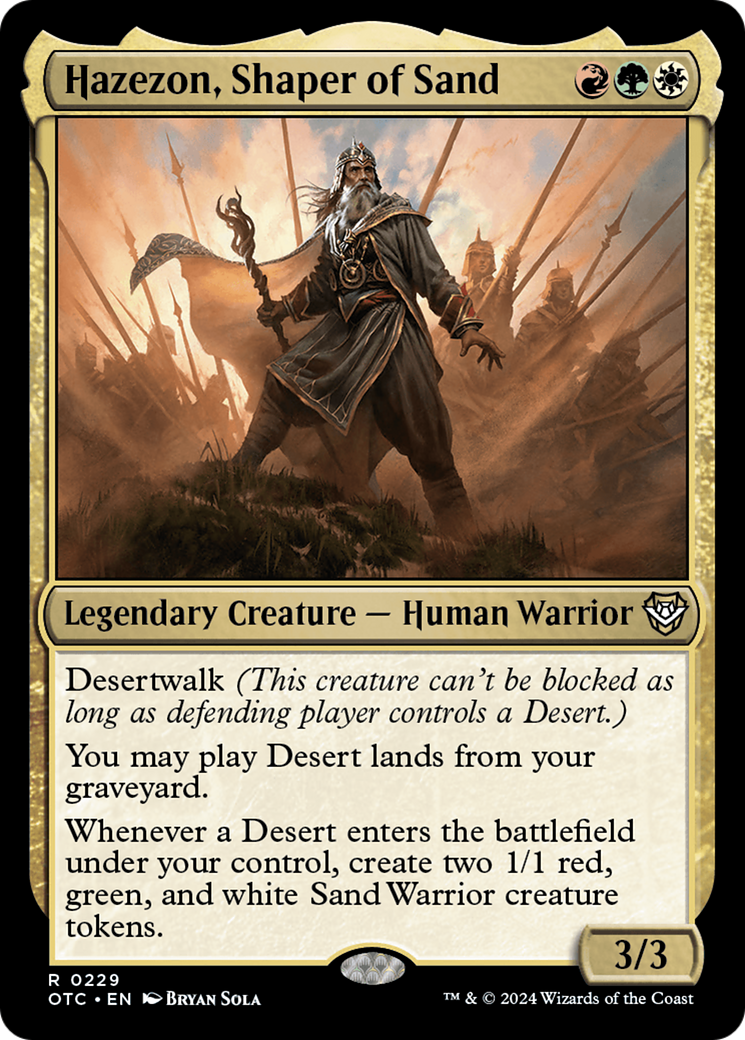 {R} Hazezon, Shaper of Sand [Outlaws of Thunder Junction Commander][OTC 229]