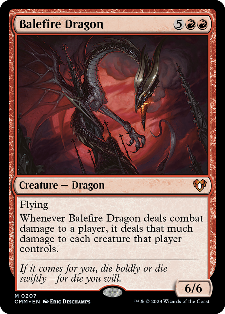 {R} Balefire Dragon [Commander Masters][CMM 207]