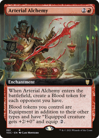 {R} Arterial Alchemy (Extended Art) [Innistrad: Crimson Vow Commander][VOC 061]