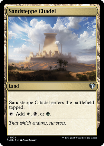 {C} Sandsteppe Citadel [Commander Masters][CMM 1024]