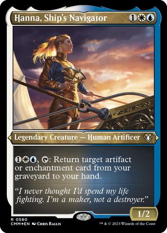 {R} Hanna, Ship's Navigator (Foil Etched) [Commander Masters][CMM 580]