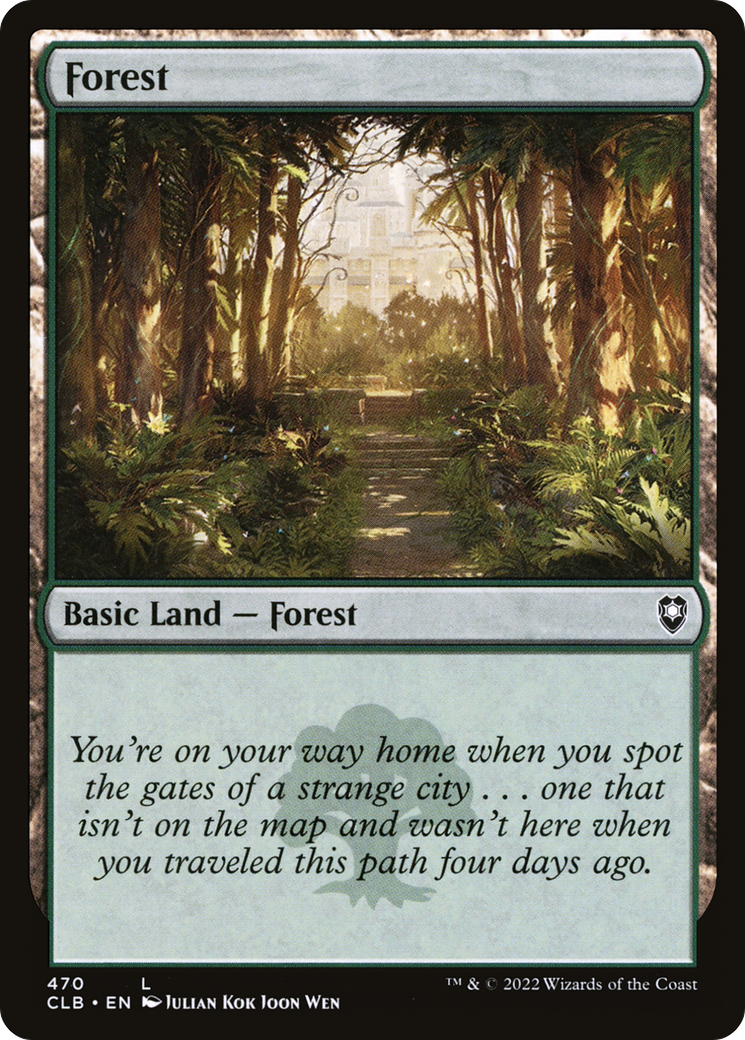 {B}[CLB 470] Forest (470) [Commander Legends: Battle for Baldur's Gate]
