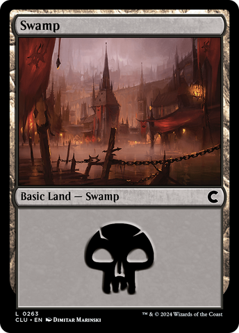 {B} Swamp (0263) [Ravnica: Clue Edition][CLU 263]