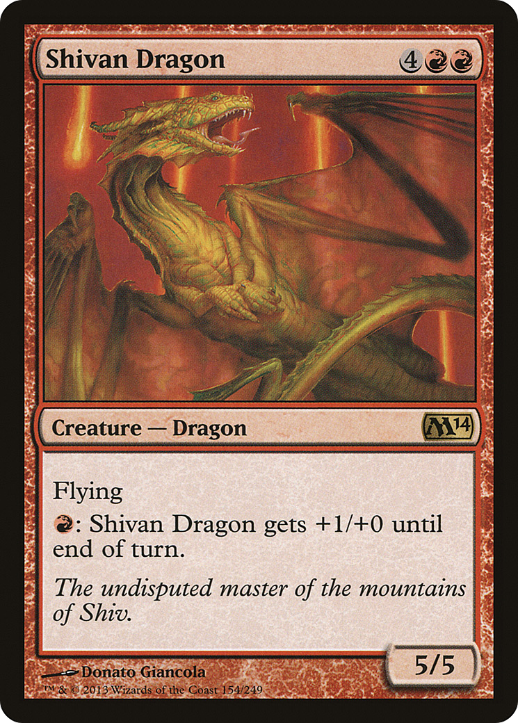 {R} Shivan Dragon [Magic 2014][M14 154] - Misty Mountain Games