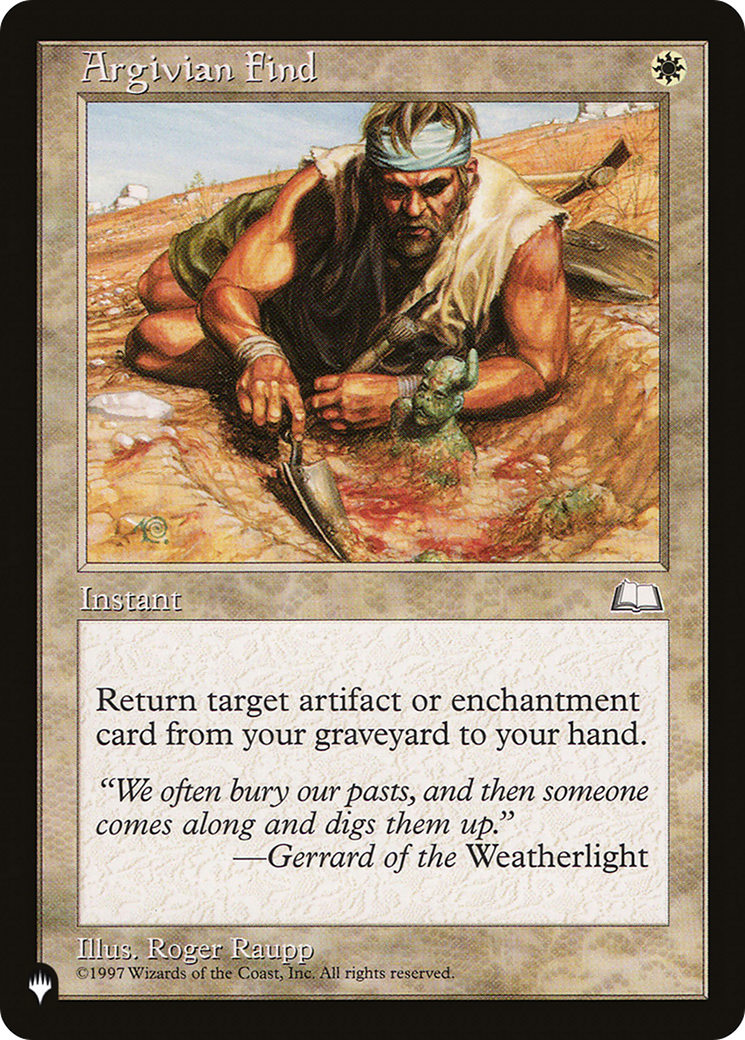 Argivian Find [LIST ]
