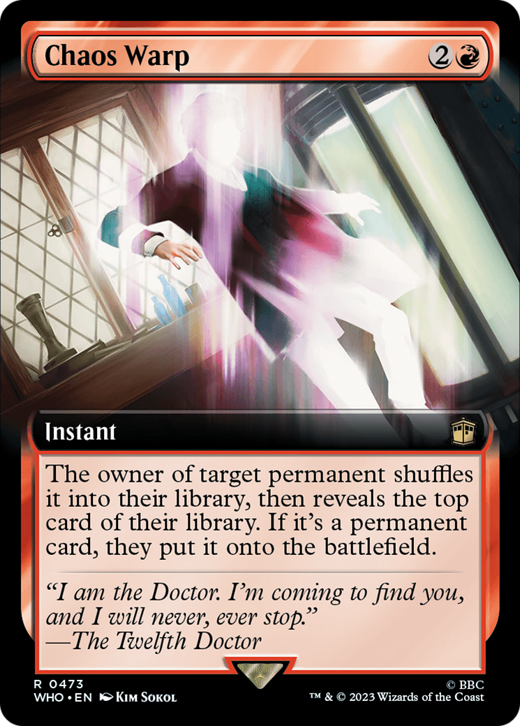 {R} Chaos Warp (Extended Art) [Doctor Who][WHO 473]