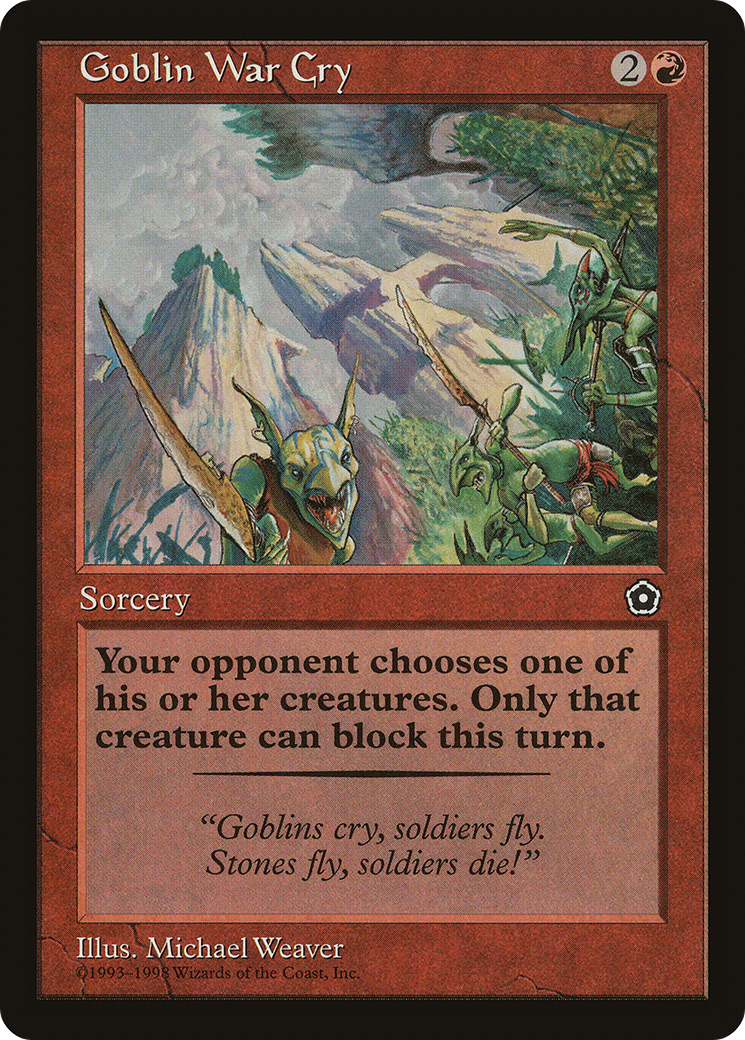 {C} Goblin War Cry [Portal Second Age][PO2 104]
