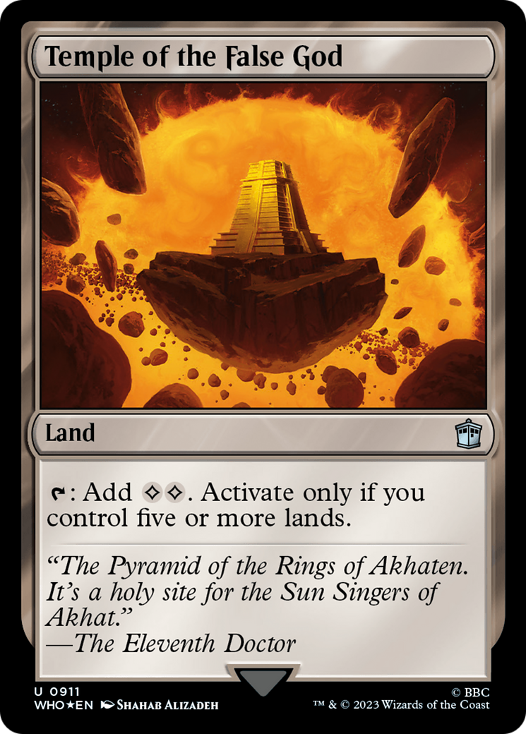 {C} Temple of the False God (Surge Foil) [Doctor Who][WHO 911]