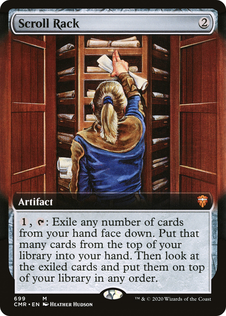 {R} Scroll Rack (Extended Art) [Commander Legends][CMR 699]