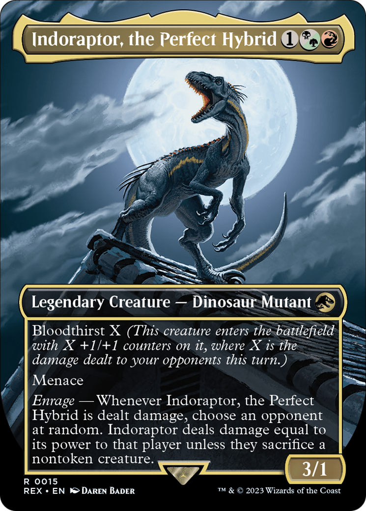 {R} Indoraptor, the Perfect Hybrid (Borderless) [Jurassic World Collection][REX 015]