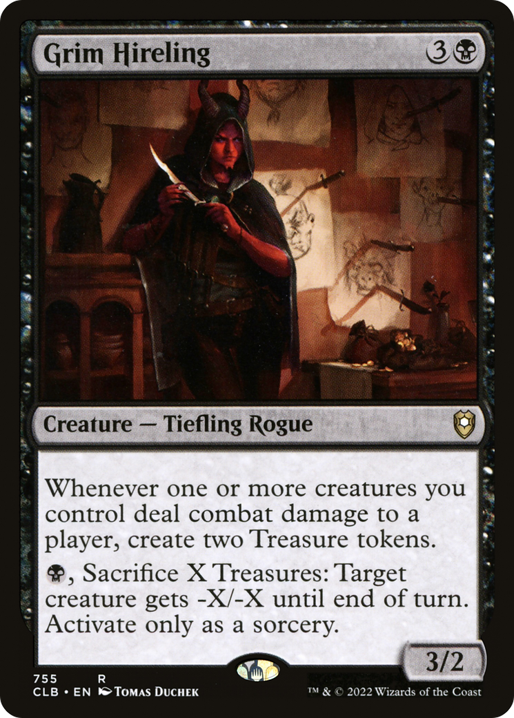 {R} Grim Hireling [Commander Legends: Battle for Baldur's Gate][CLB 755]
