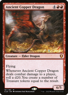 {R} Ancient Copper Dragon [Commander Legends: Battle for Baldur's Gate][CLB 161]