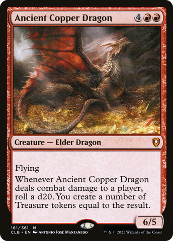 {R} Ancient Copper Dragon [Commander Legends: Battle for Baldur's Gate][CLB 161]