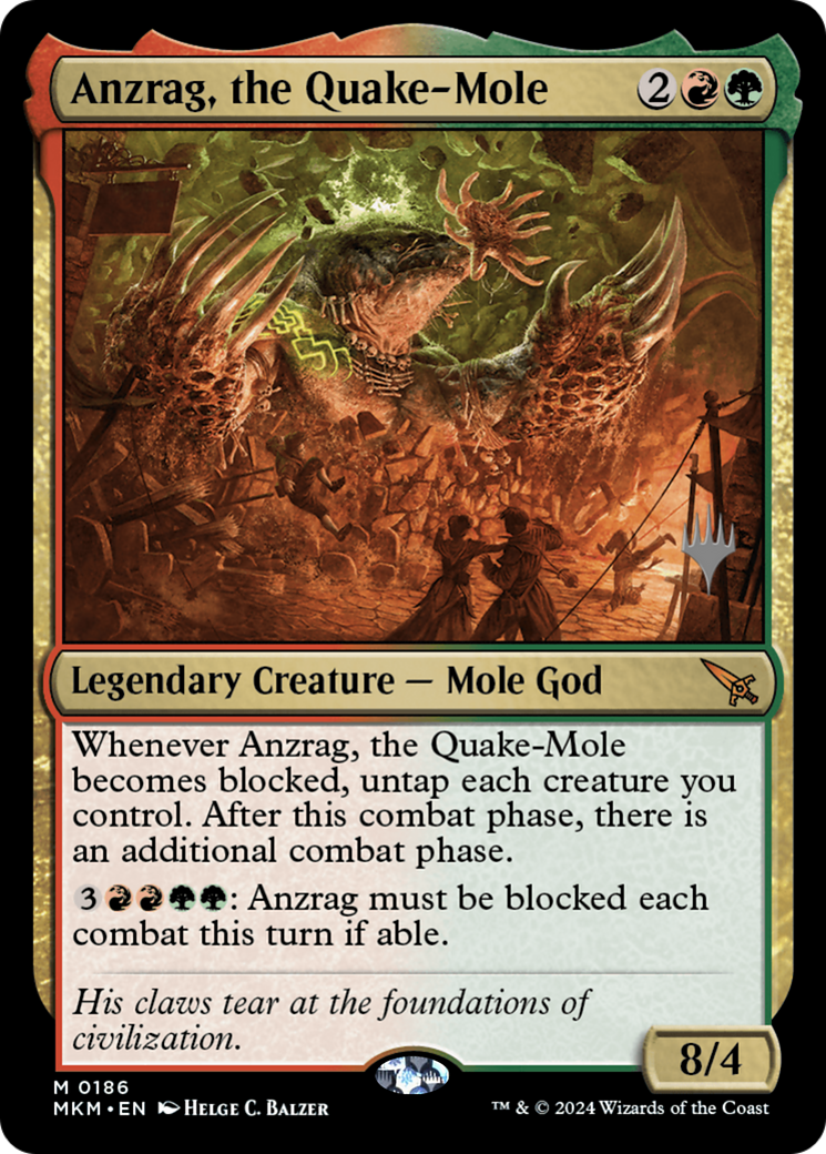 {R} Anzrag, the Quake-Mole (Promo Pack) [Murders at Karlov Manor Promos][PP MKM 186]
