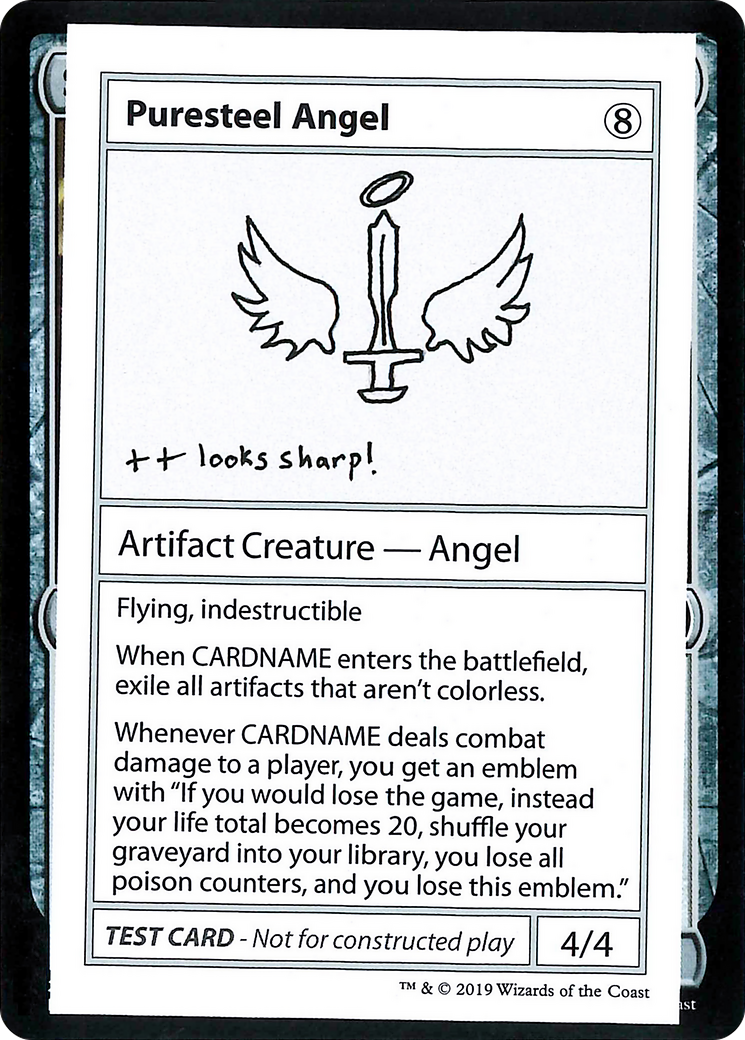 {R} Puresteel Angel (2021 Edition) [Mystery Booster Playtest Cards][CMB1 109]