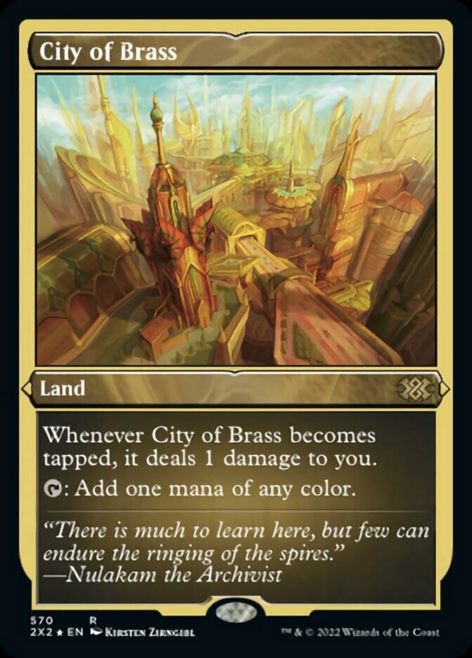 {R} City of Brass (Foil Etched) [Double Masters 2022][2X2 570]