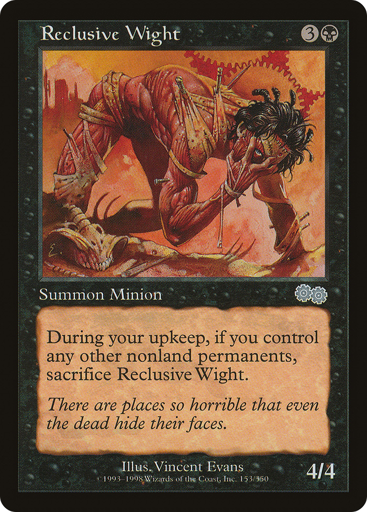 {C} Reclusive Wight [Urza's Saga][USG 153]