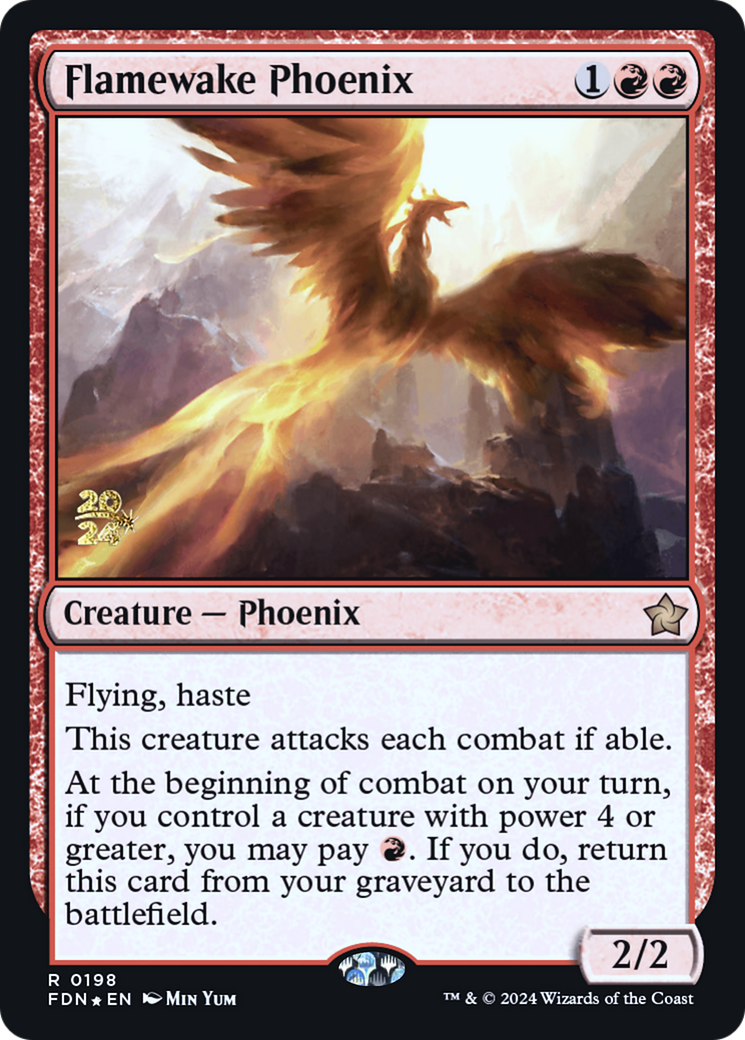 {@R} Flamewake Phoenix [Foundations Prerelease Promos][PR FDN 198]