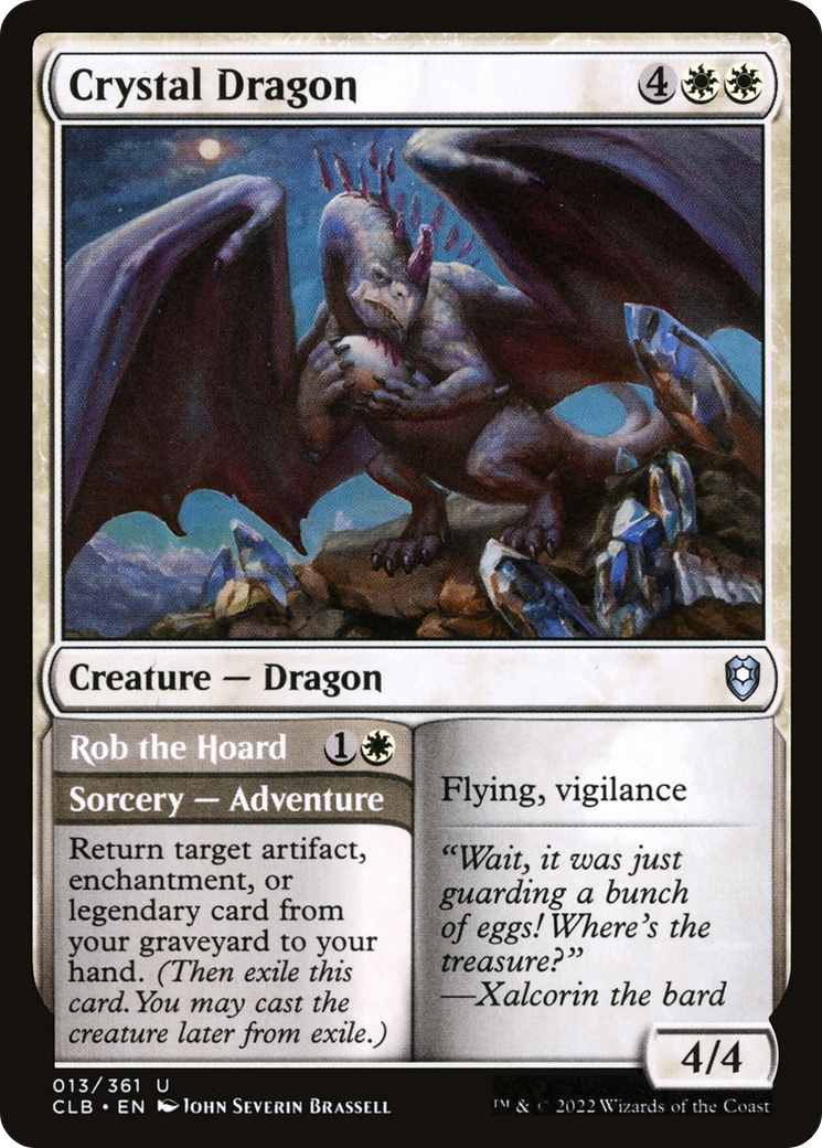 {C} Crystal Dragon // Rob the Hoard [Commander Legends: Battle for Baldur's Gate][CLB 013]