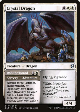 {C} Crystal Dragon // Rob the Hoard [Commander Legends: Battle for Baldur's Gate][CLB 013]