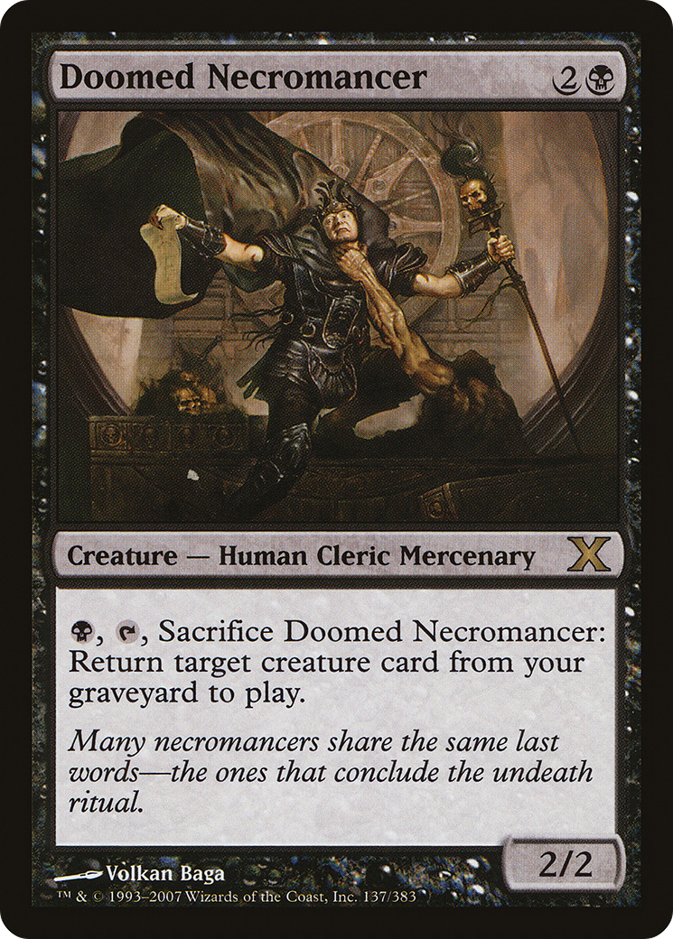 {R} Doomed Necromancer [Tenth Edition][10E 137]