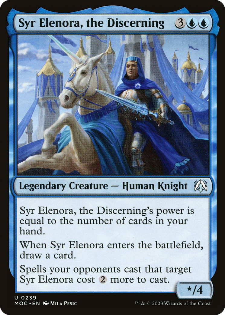{C} Syr Elenora, the Discerning [March of the Machine Commander][MOC 239]