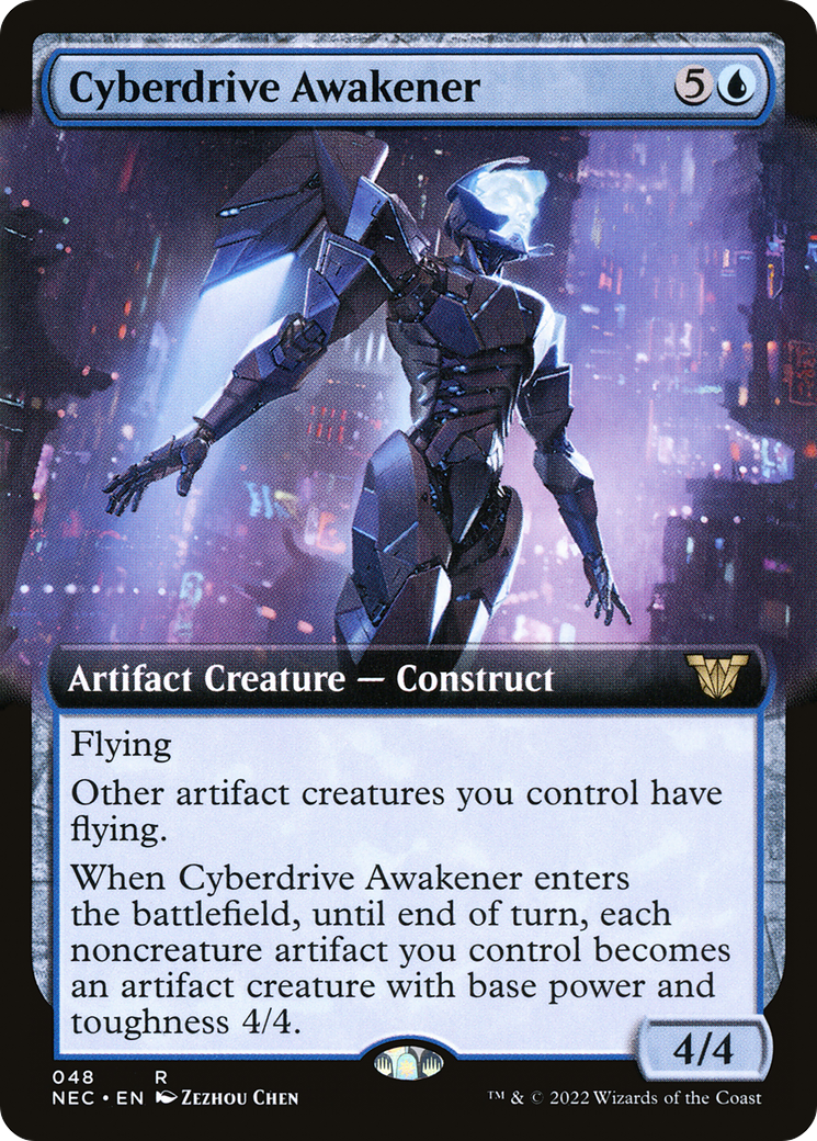 {R} Cyberdrive Awakener (Extended Art) [Kamigawa: Neon Dynasty Commander][NEC 048]