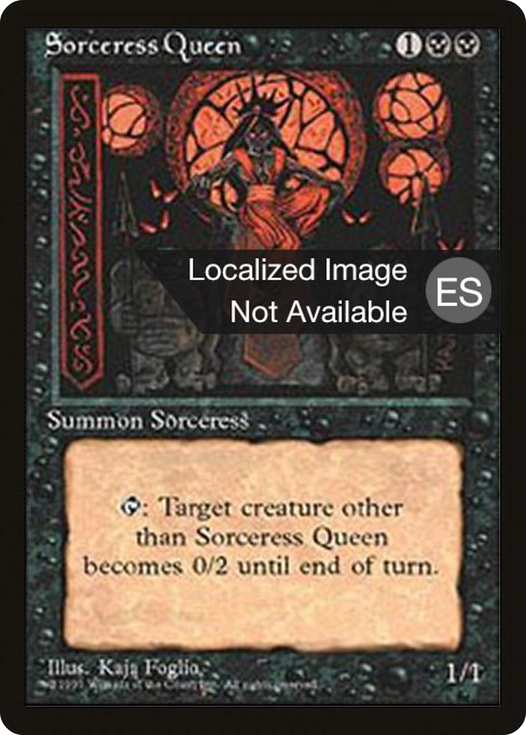 {F} Sorceress Queen [Fourth Edition (Foreign Black Border)][FBB 4ED 162]