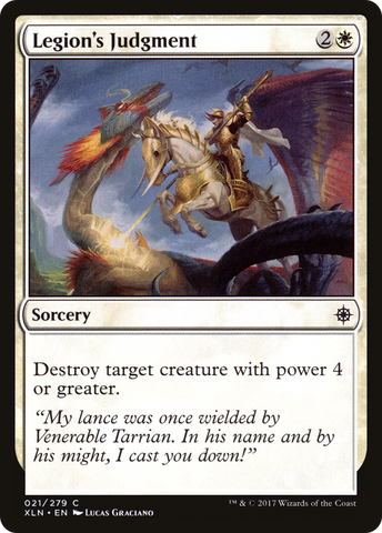 {C} Legion's Judgment [Ixalan][XLN 021]