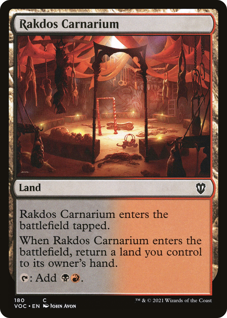 {C} Rakdos Carnarium [Innistrad: Crimson Vow Commander][VOC 180]