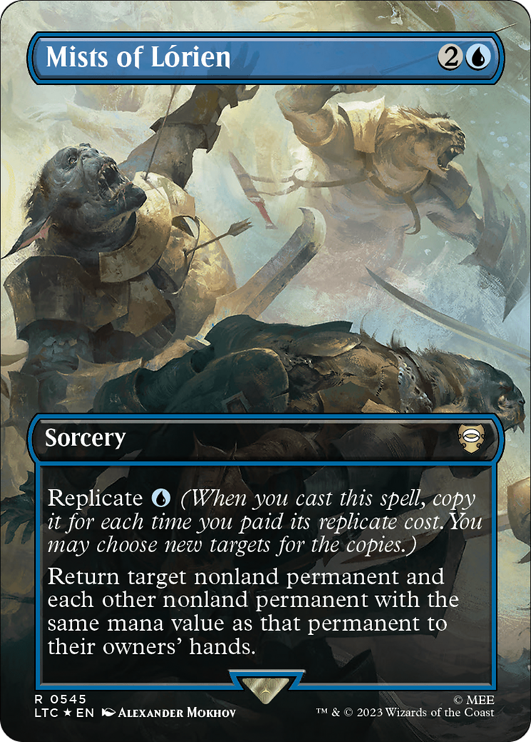 {R} Mists of Lorien (Borderless) (Surge Foil) [The Lord of the Rings: Tales of Middle-Earth Commander][LTC 545]