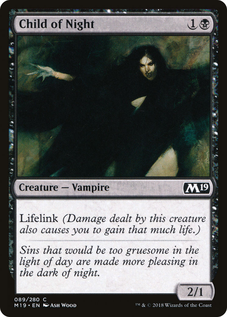 {C} Child of Night [Core Set 2019][M19 089]