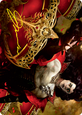 {A} Bloodvial Purveyor Art Card (Gold-Stamped Signature) [Innistrad: Crimson Vow Art Series][GS AVOW 072]