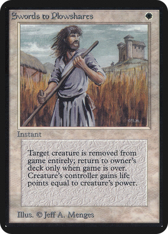 {C} Swords to Plowshares [Alpha Edition][LEA 040]
