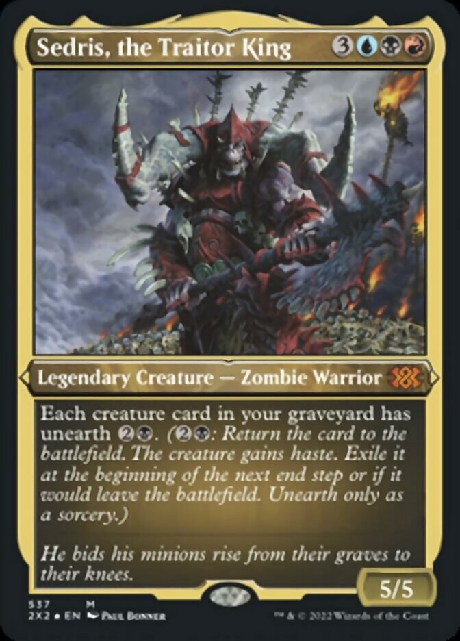 {R} Sedris, the Traitor King (Foil Etched) [Double Masters 2022][2X2 537]