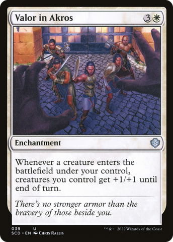 {C} Valor in Akros [Starter Commander Decks][SCD 039]
