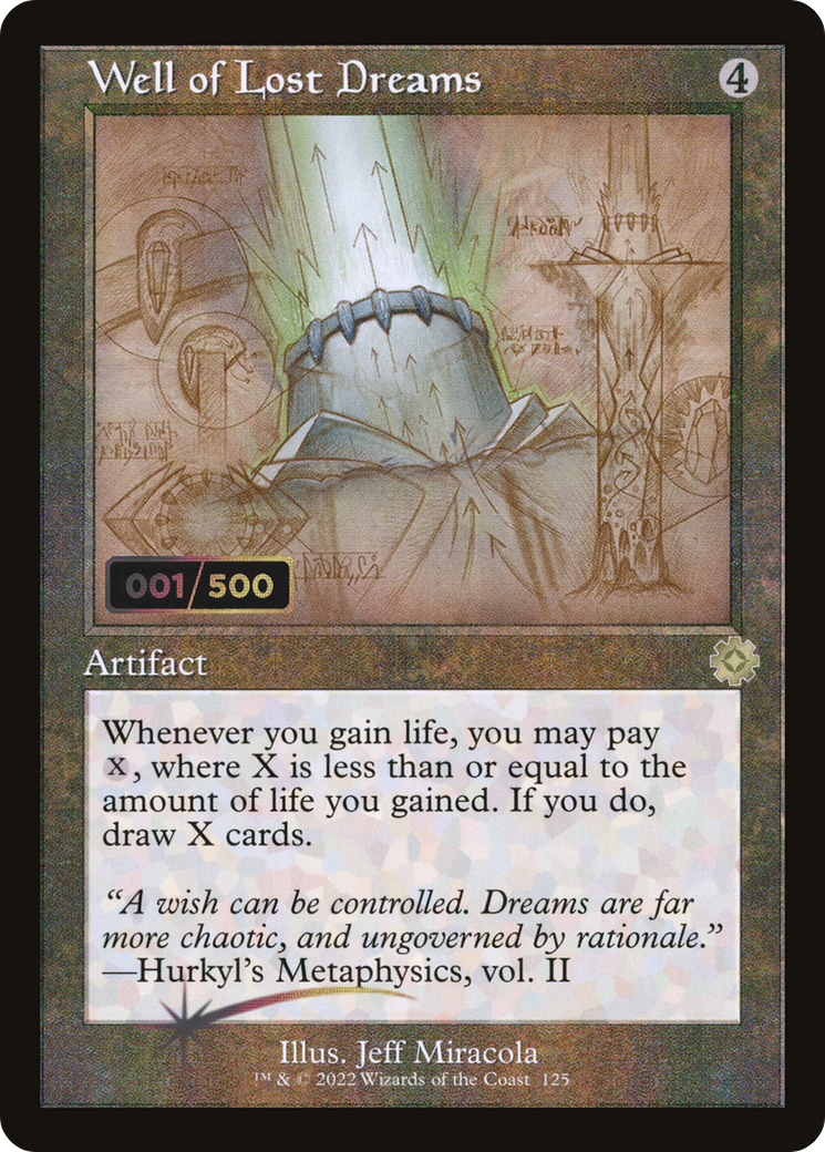 {R} Well of Lost Dreams (Schematic) (Serial Numbered) [The Brothers' War Retro Artifacts][BRR 125]